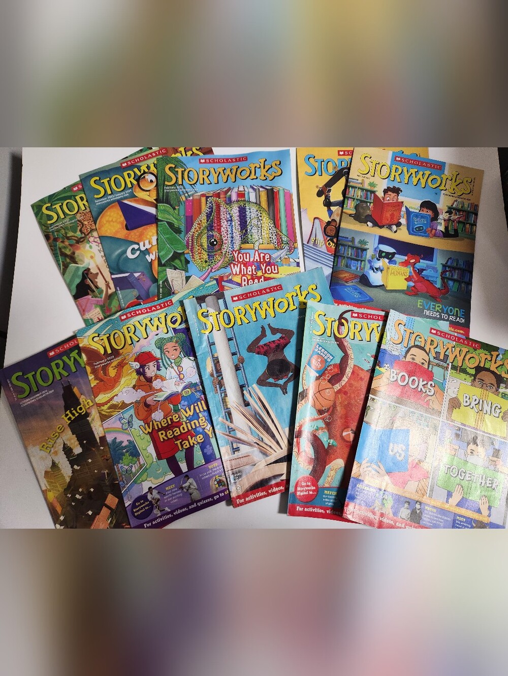 Storyworks Scholastic Magazines Lot Of 10 Collage Art Supplies Homeschool